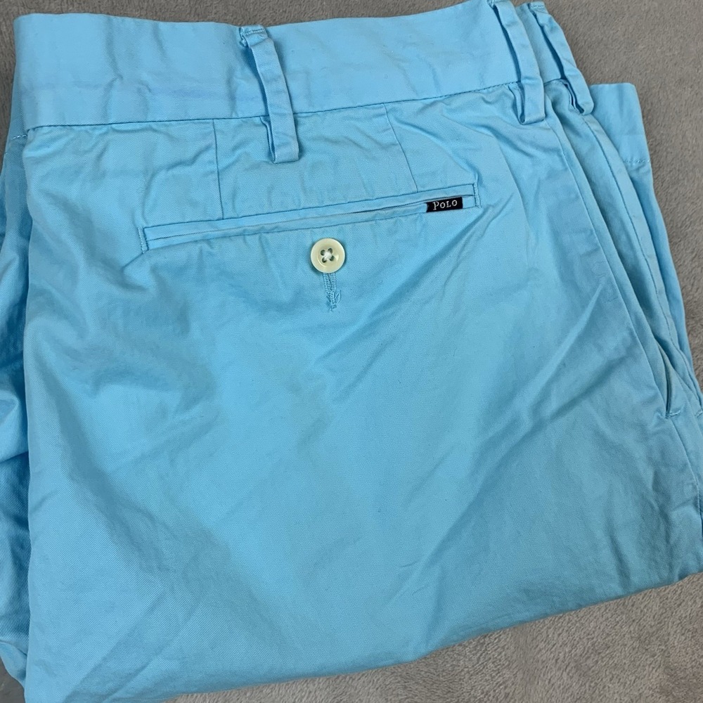 Polo Ralph Lauren Shorts Mens 34* Blue Classic Fit Chino Preppy Summer Casual